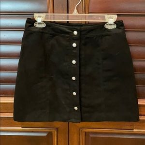 Suede feeling Black skirt, Divided by H&M, size 6